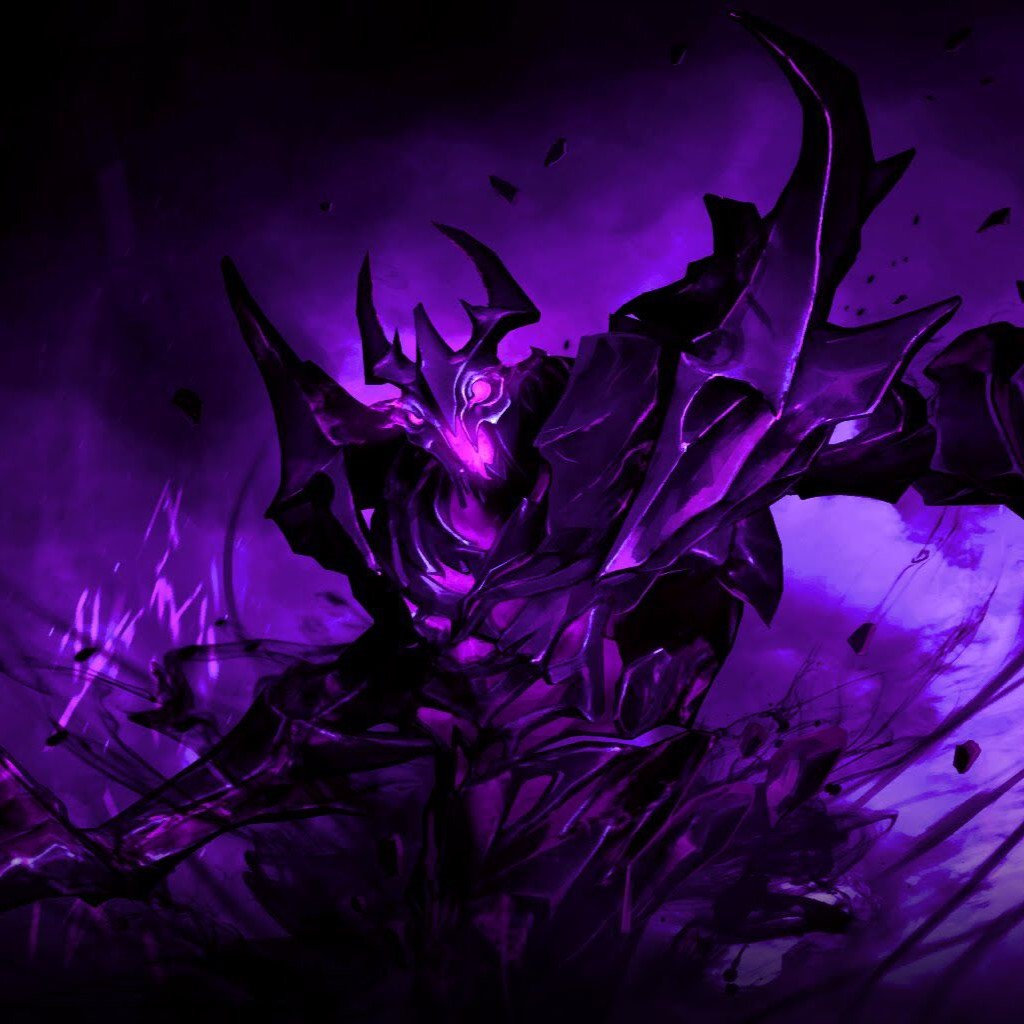 a purple demon god