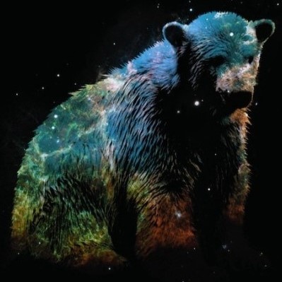 a celestial bear sitting